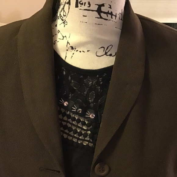 Blacker by Stanley Blacker Women’s Silk Wool Blazer / Jacket Size 10P - Picture 5 of 10